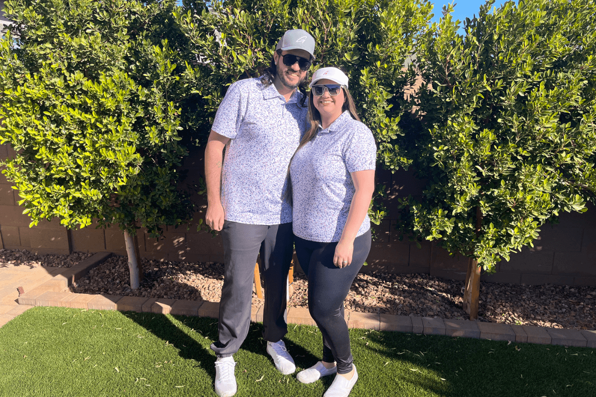 Couple with matching polos - Mastering Golf Fashion Style Tips for the Modern Golfer