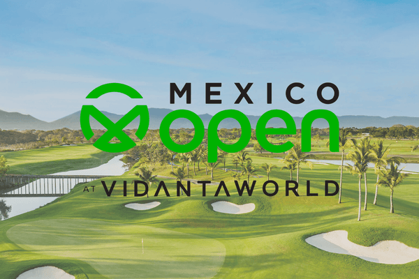 Mexico Open at Vidanta logo over a picture of the Vidanta golf course - Previewing the 2025 Mexico Open: The Ultimate Guide