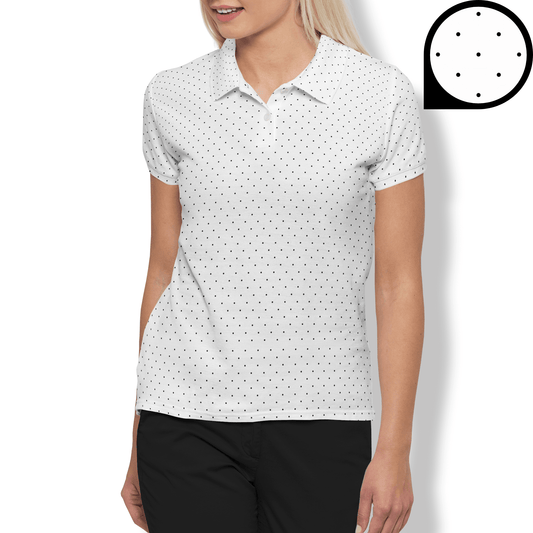 Black Dots Women’s Performance Golf Polo - Golfista Apparel Co.