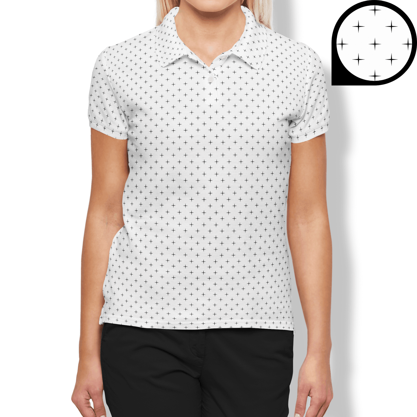 Black Star Women’s Performance Golf Polo - Golfista Apparel Co.