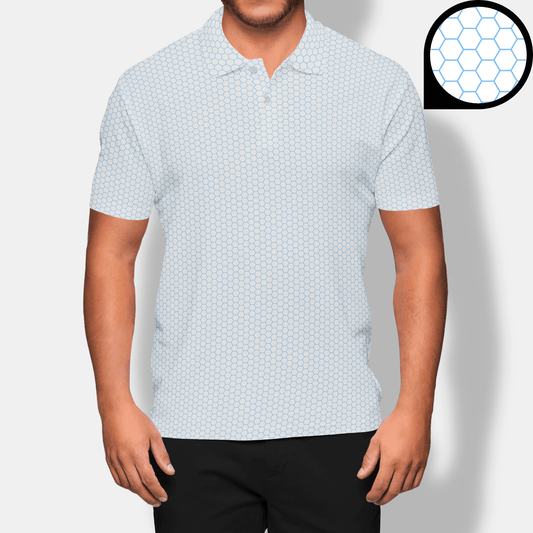 Blue Cells Men’s Performance Golf Polo - Golfista Apparel Co.