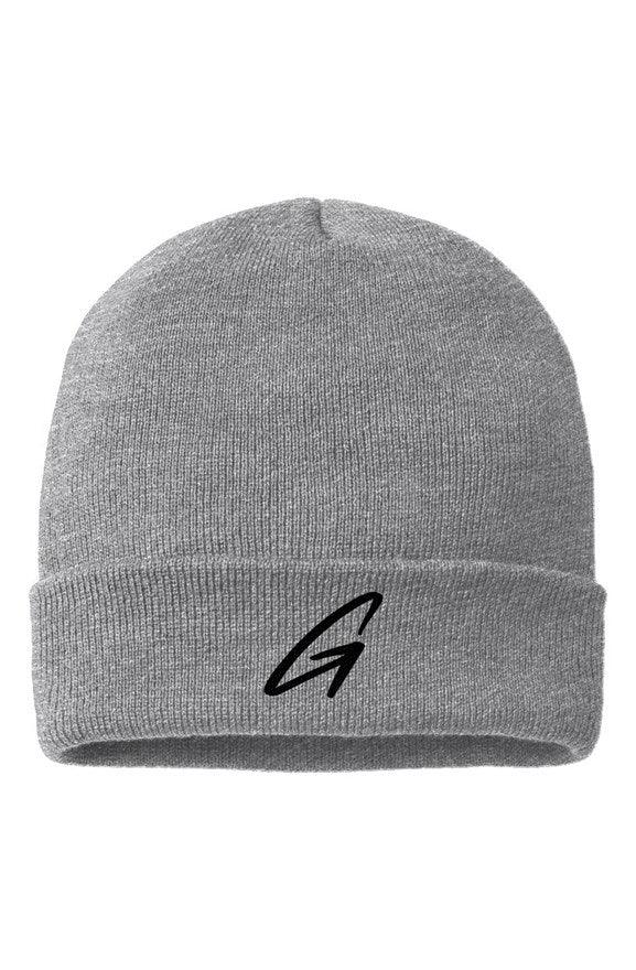 Heather Grey Cuffed Beanie - Golfista Apparel Co.