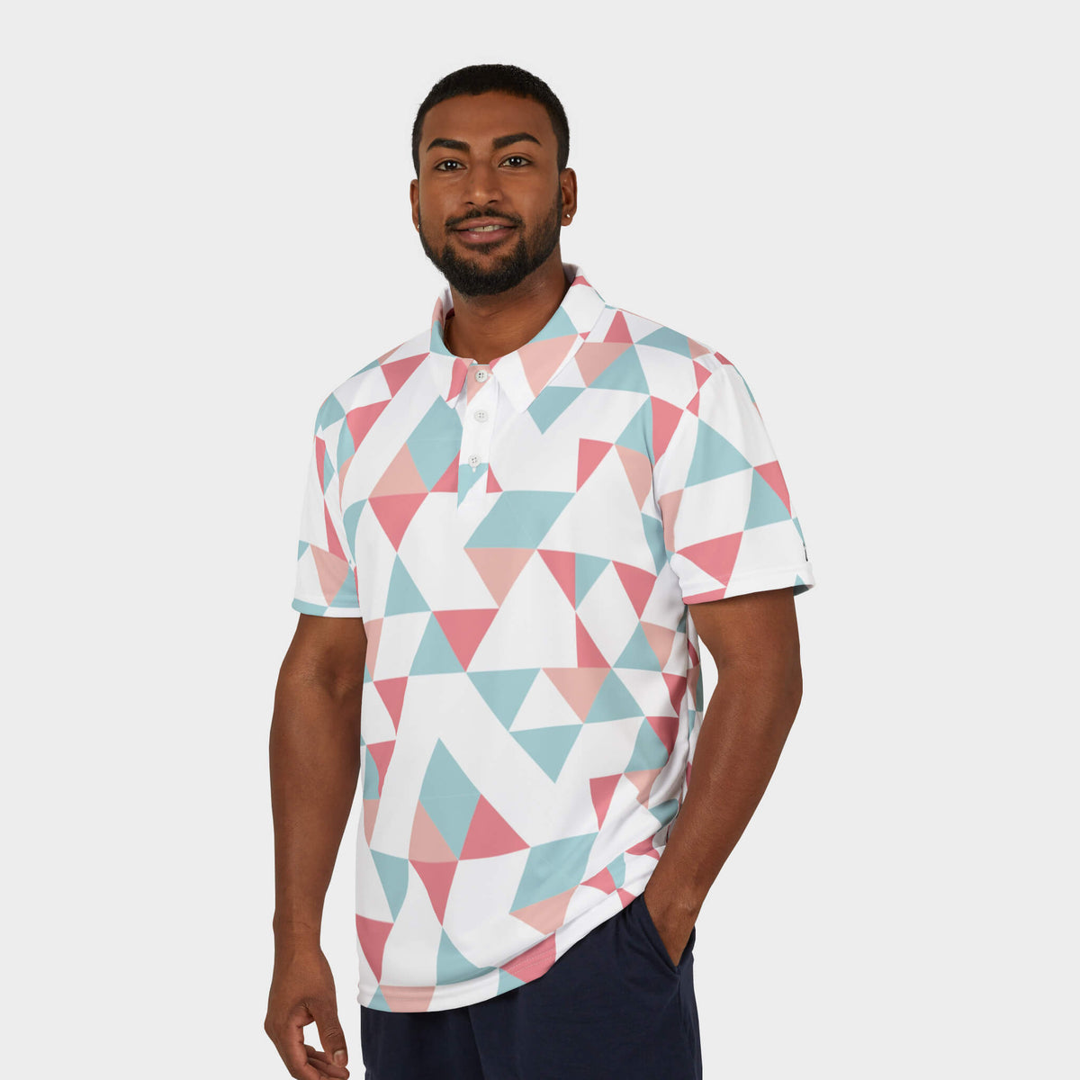 Delta Performance Golf Polo Model Front