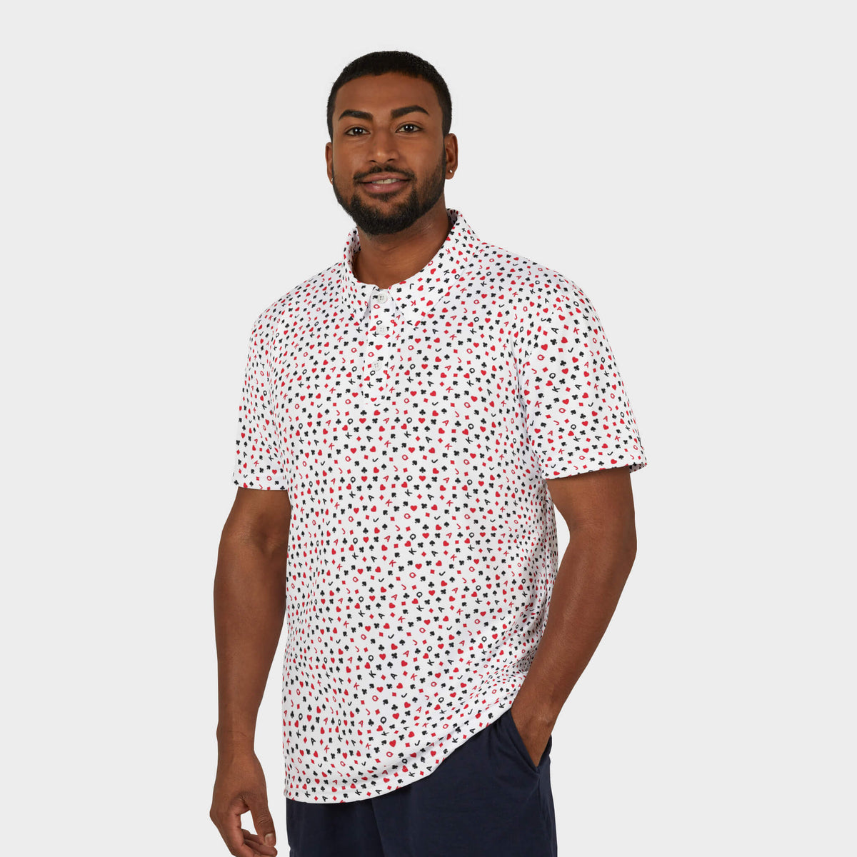 Gambler Performance Golf Polo Model Front