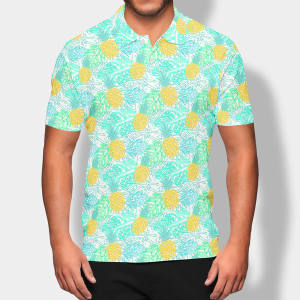 Pineapple Paradise Men's Performance Golf Polo