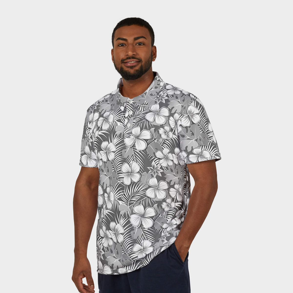 Silver Sands Performance Golf Polo Model Front