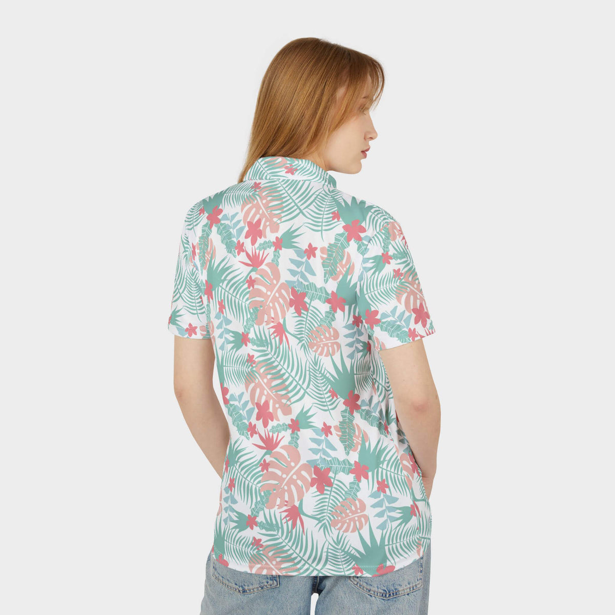 Sunburst Performance Golf Polo Model Back