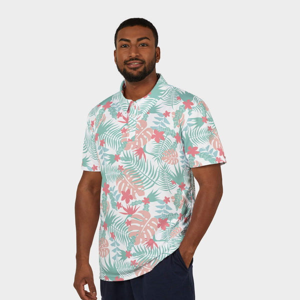 Sunburst Performance Golf Polo Model Front