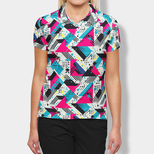 Throwback Women’s Performance Golf Polo