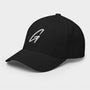 Black Flexfit Golf Hat front left