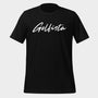 Black Golfista Eco Tee sustainable t-shirt front