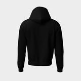 Sustainable Black Pocket Hoodie back