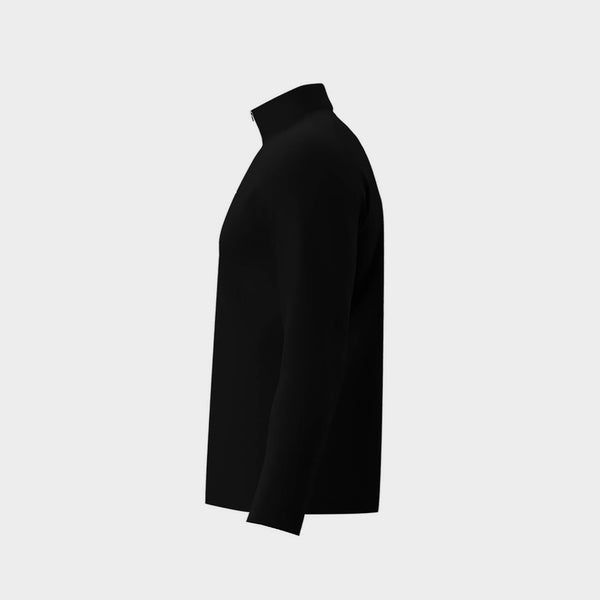 Black Performance Quarter Zip