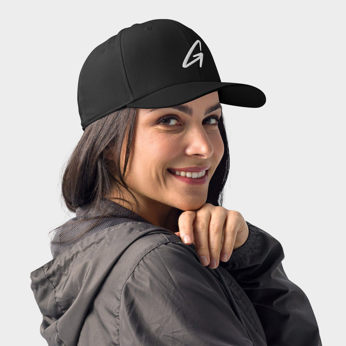 Black Sustainable Performance Golf Hat