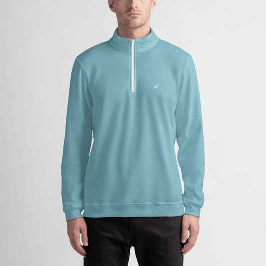 Blue Quarter Zip Pullover - Golfista Apparel Co.