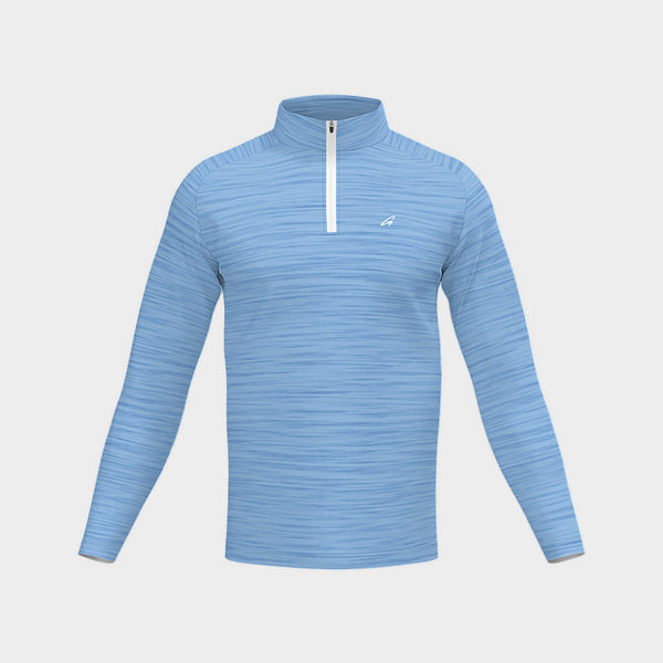 Heather Blue Performance Quarter Zip