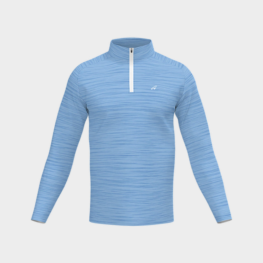 Heather Blue Performance Quarter Zip