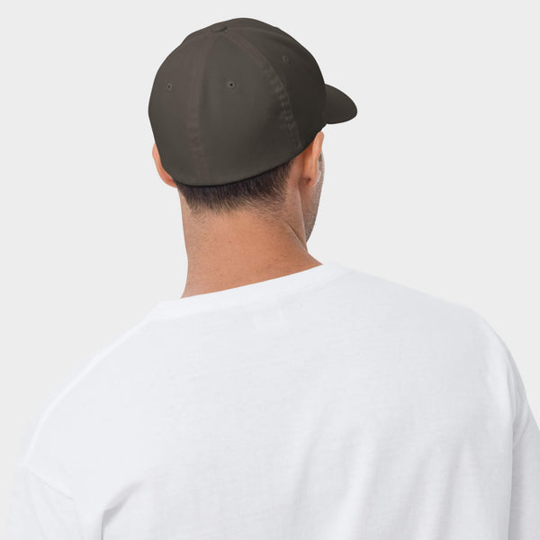 Grey Flexfit Golf Hat