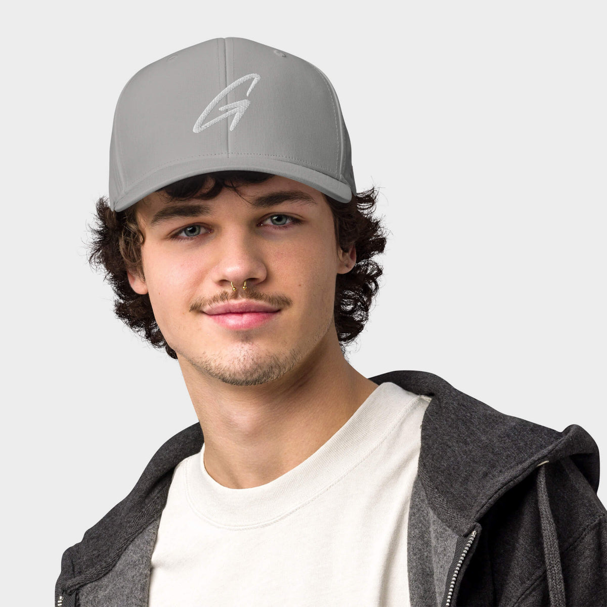 Grey Sustainable Performance Golf Hat