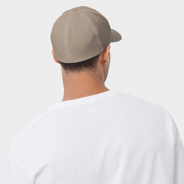 Khaki Flexfit Golf Hat