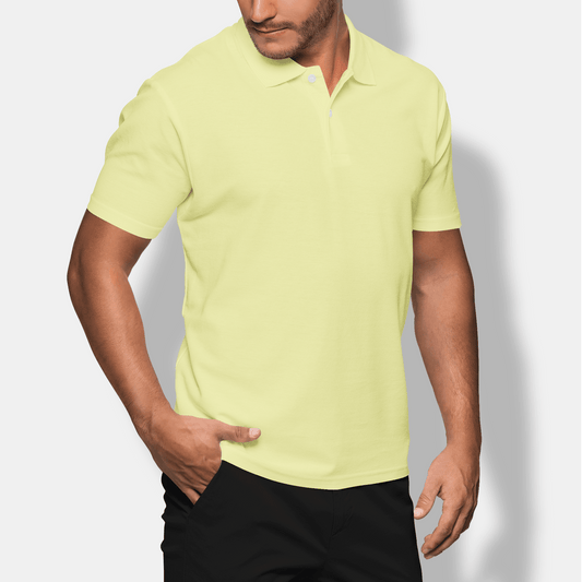 Mellow Yellow Men’s Performance Golf Polo - Golfista Apparel Co.