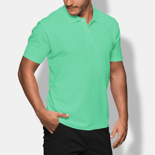 Mint Men’s Performance Golf Polo - Golfista Apparel Co.