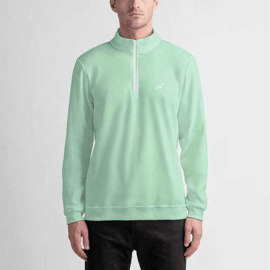 Mint Quarter Zip Pullover - Golfista Apparel Co.