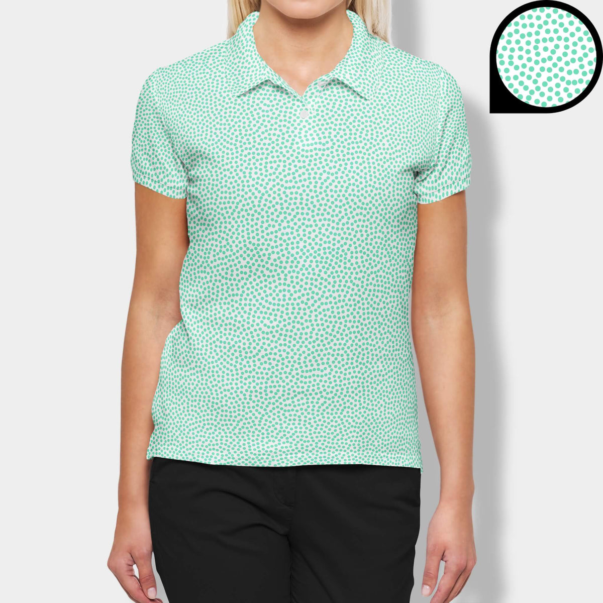 Mint Drops Women’s Performance Golf Polo