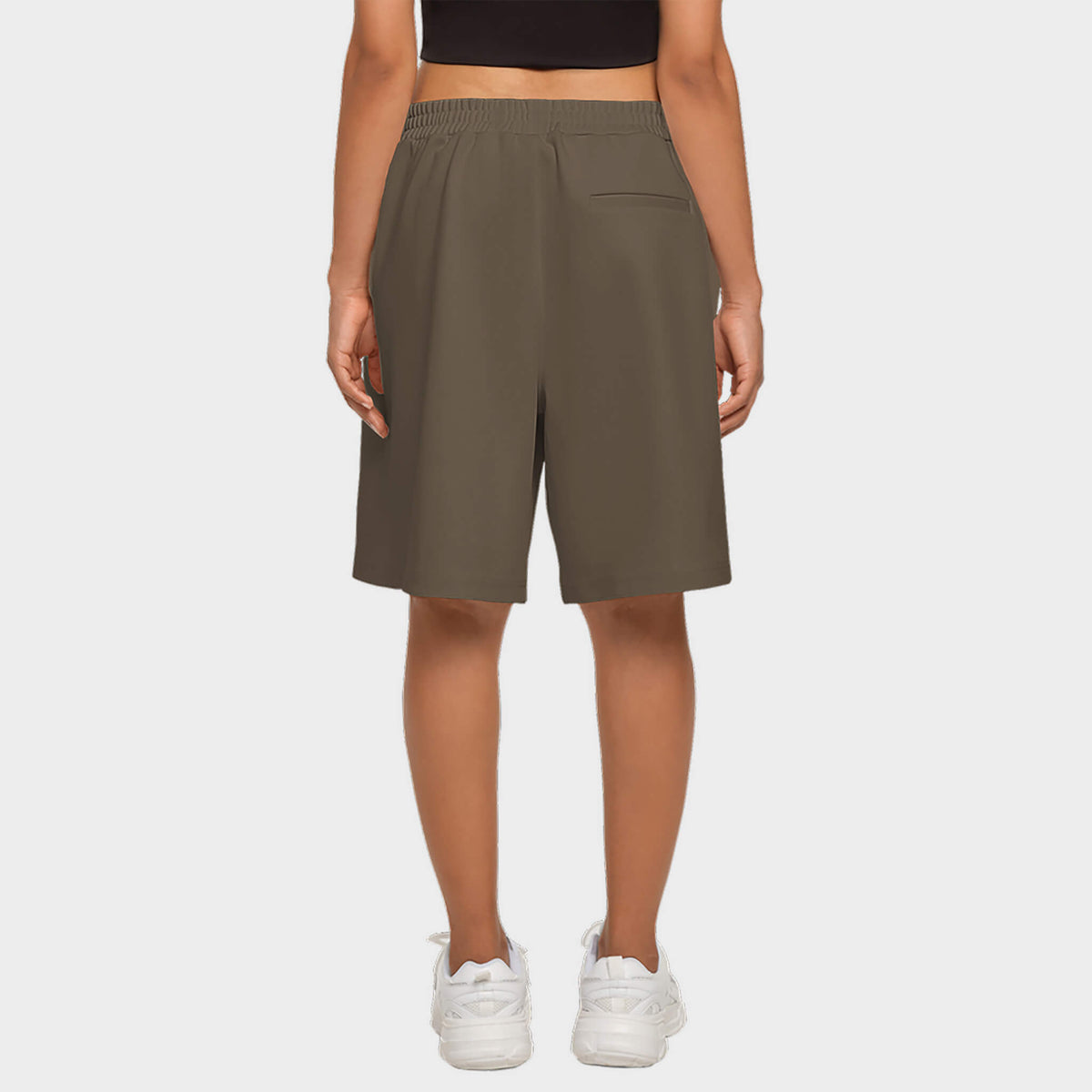 Mocha Brown Women's Casual Golf Shorts