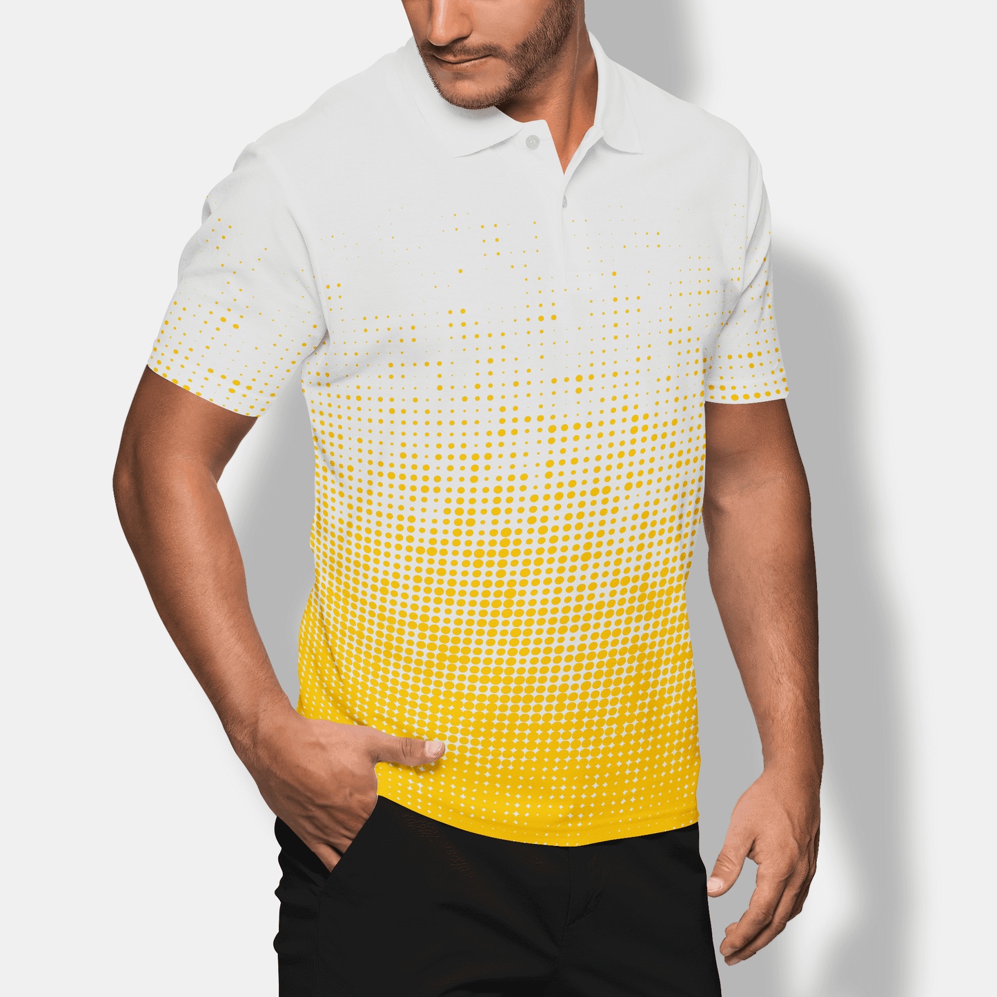 Orange Haze Men’s Performance Golf Polo - Golfista Apparel Co.