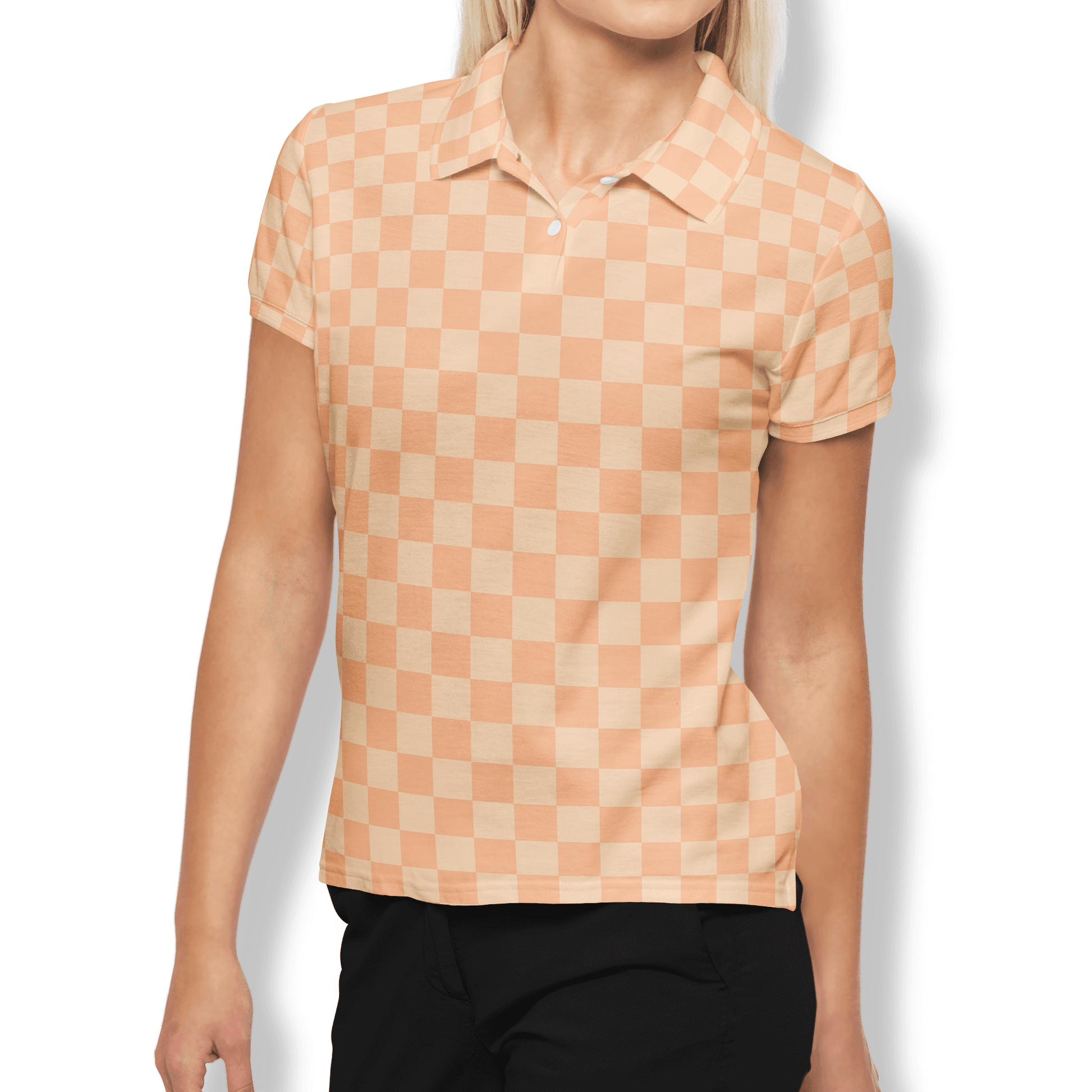 Peaches Women’s Performance Golf Polo - Golfista Apparel Co.