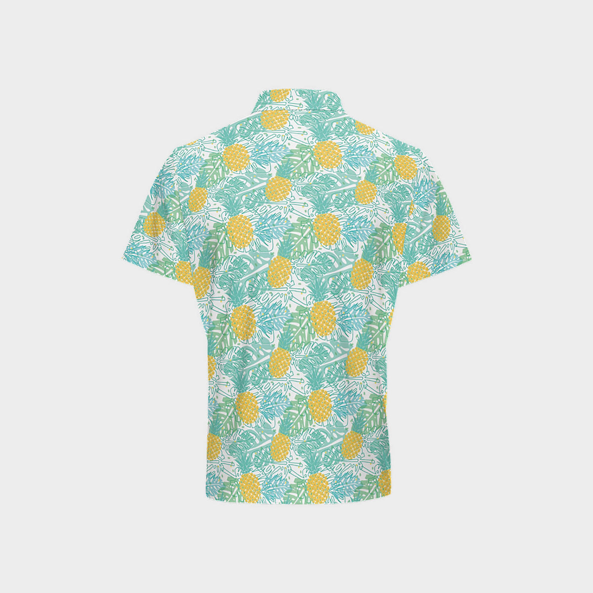 Pineapple Paradise Men's Performance Golf Polo back