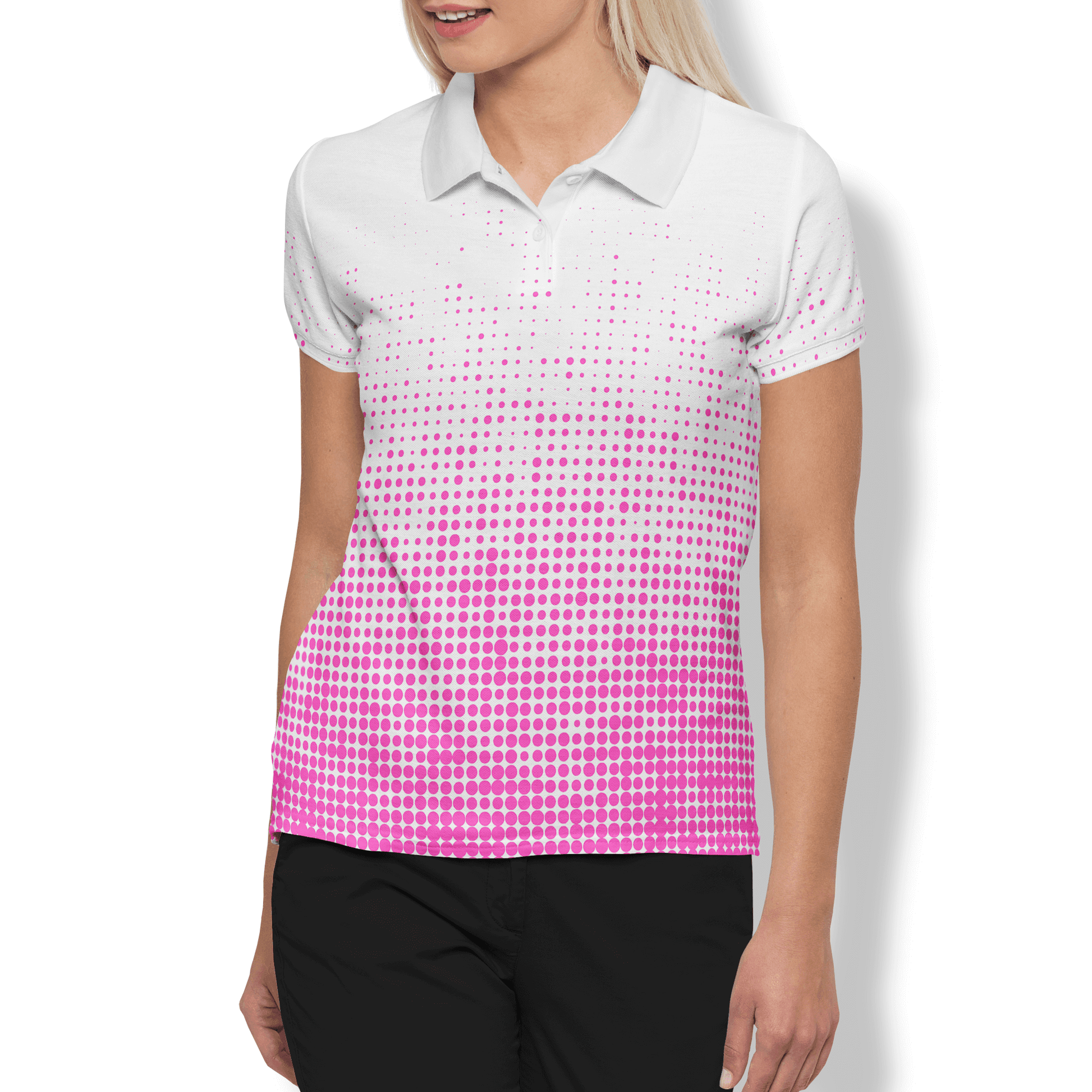 Pink Haze Women’s Performance Golf Polo - Golfista Apparel Co.