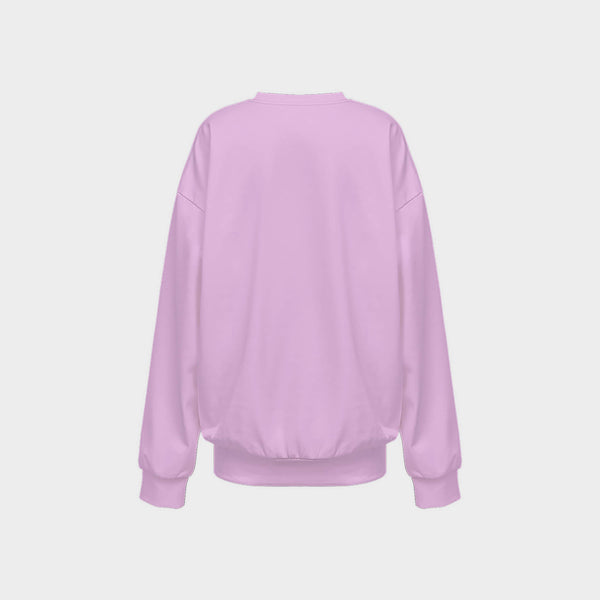 Pink Women's Crewneck Sweatshirt back