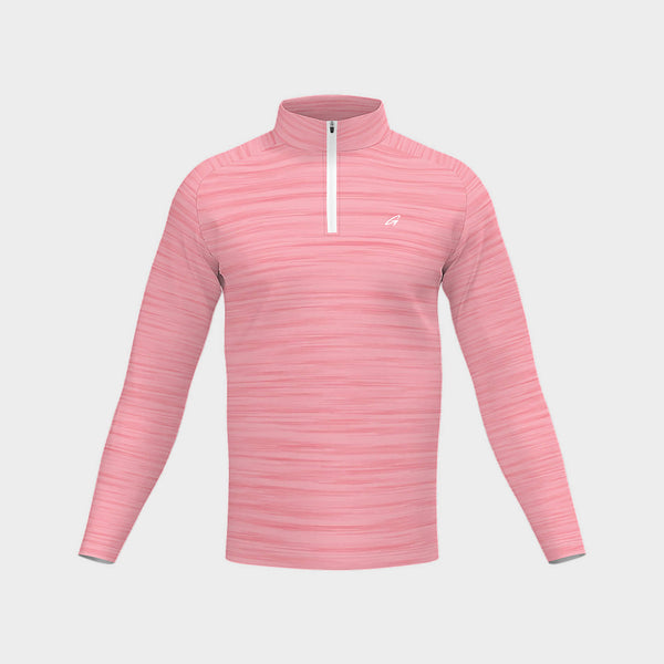 Heather Pink Performance Quarter Zip