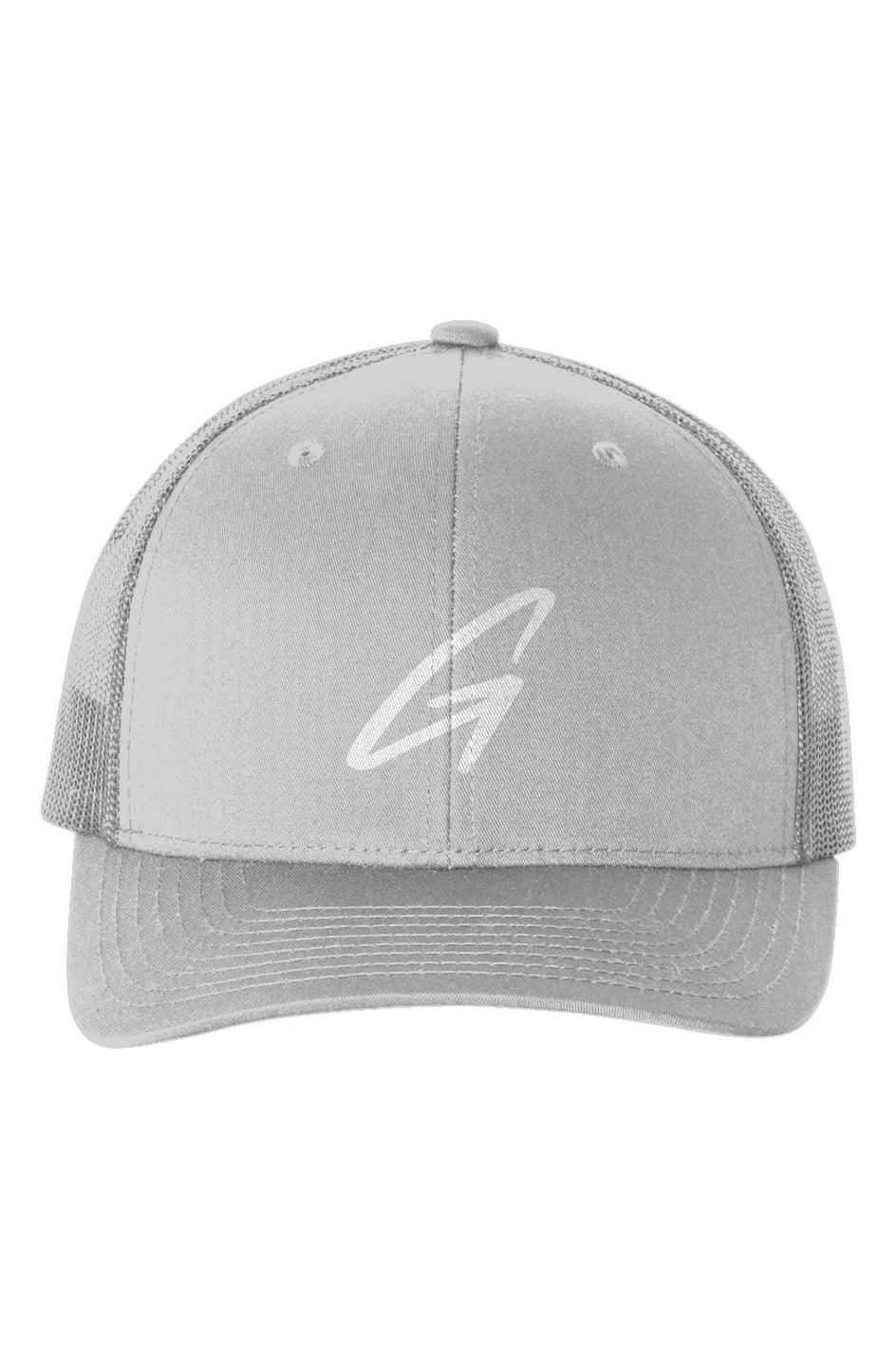 Silver Snapback Trucker Hat - Golfista Apparel Co.