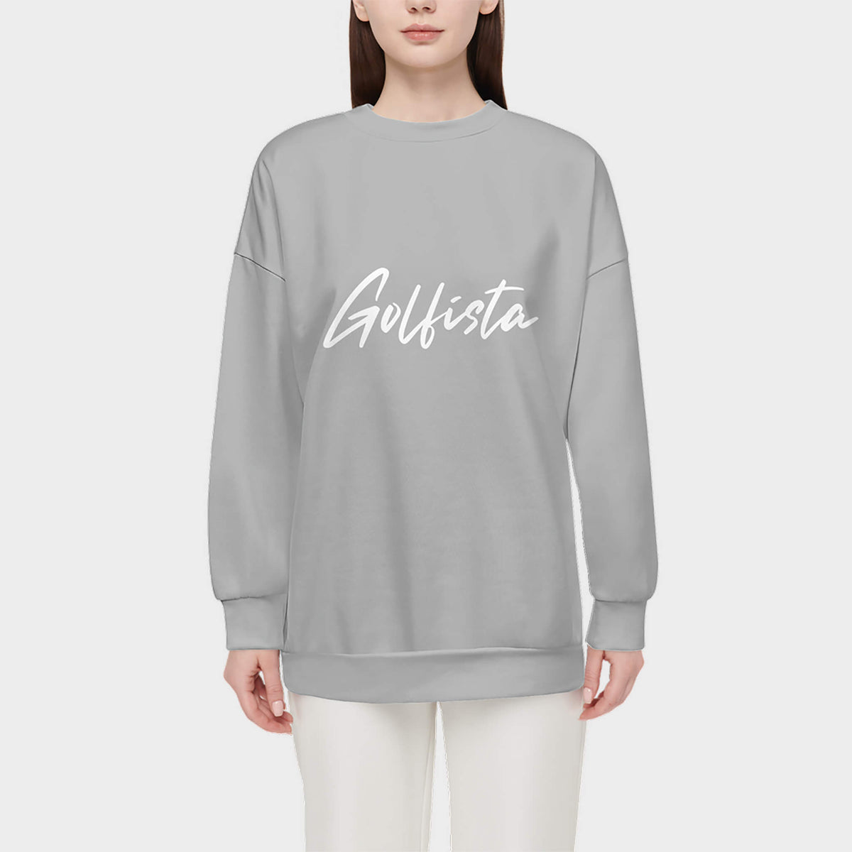 Silver Women's Crewneck Sweatshirt