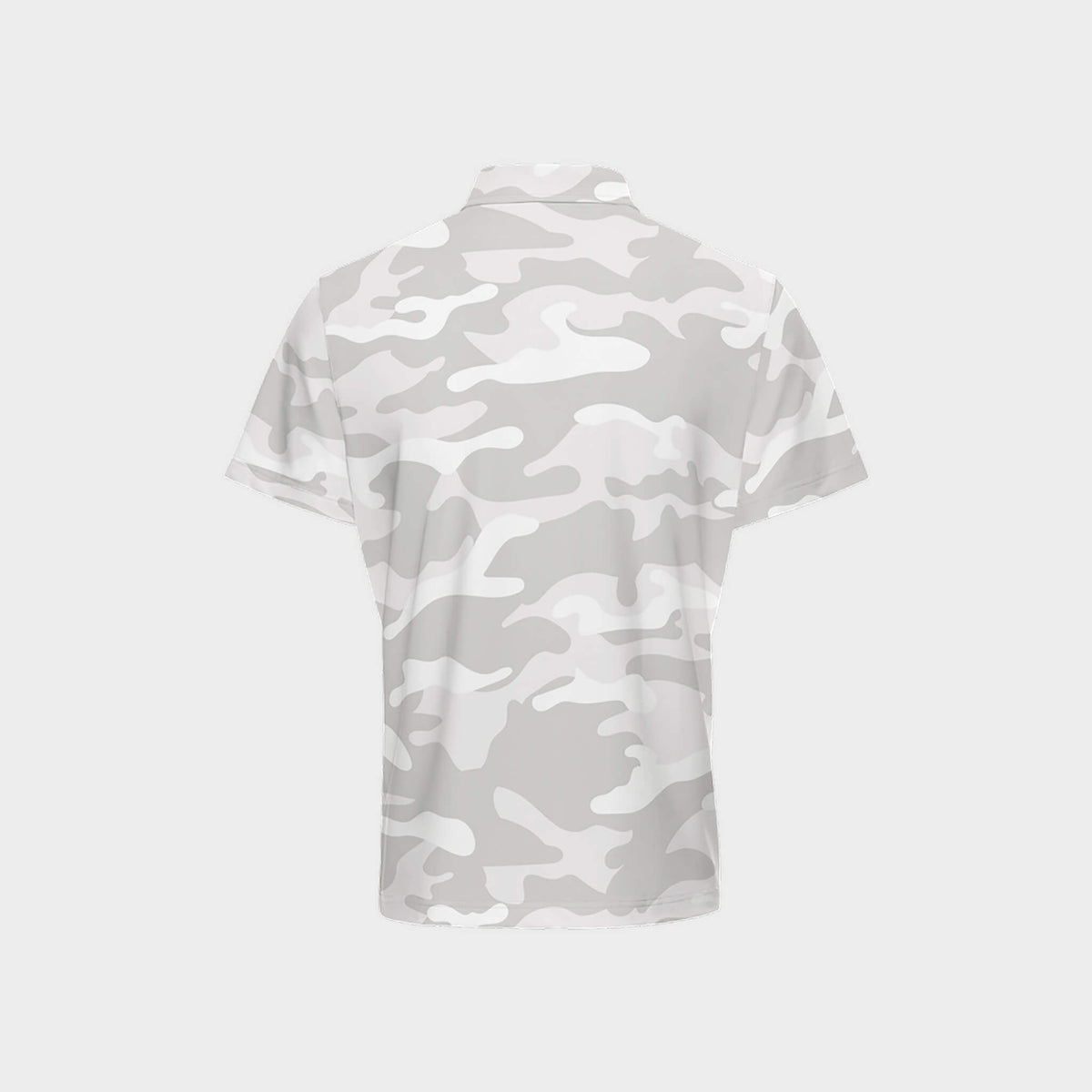 Snow Camo Men's Performance Golf Polo back