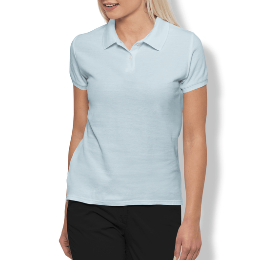 The Lightest Blue Women’s Performance Golf Polo - Golfista Apparel Co.