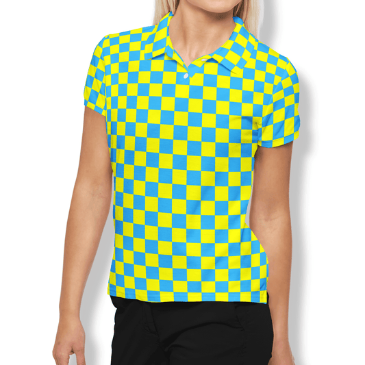 Vivid Women’s Performance Golf Polo - Golfista Apparel Co.