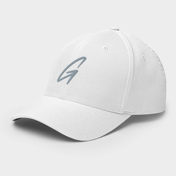 White Flexfit Golf Hat