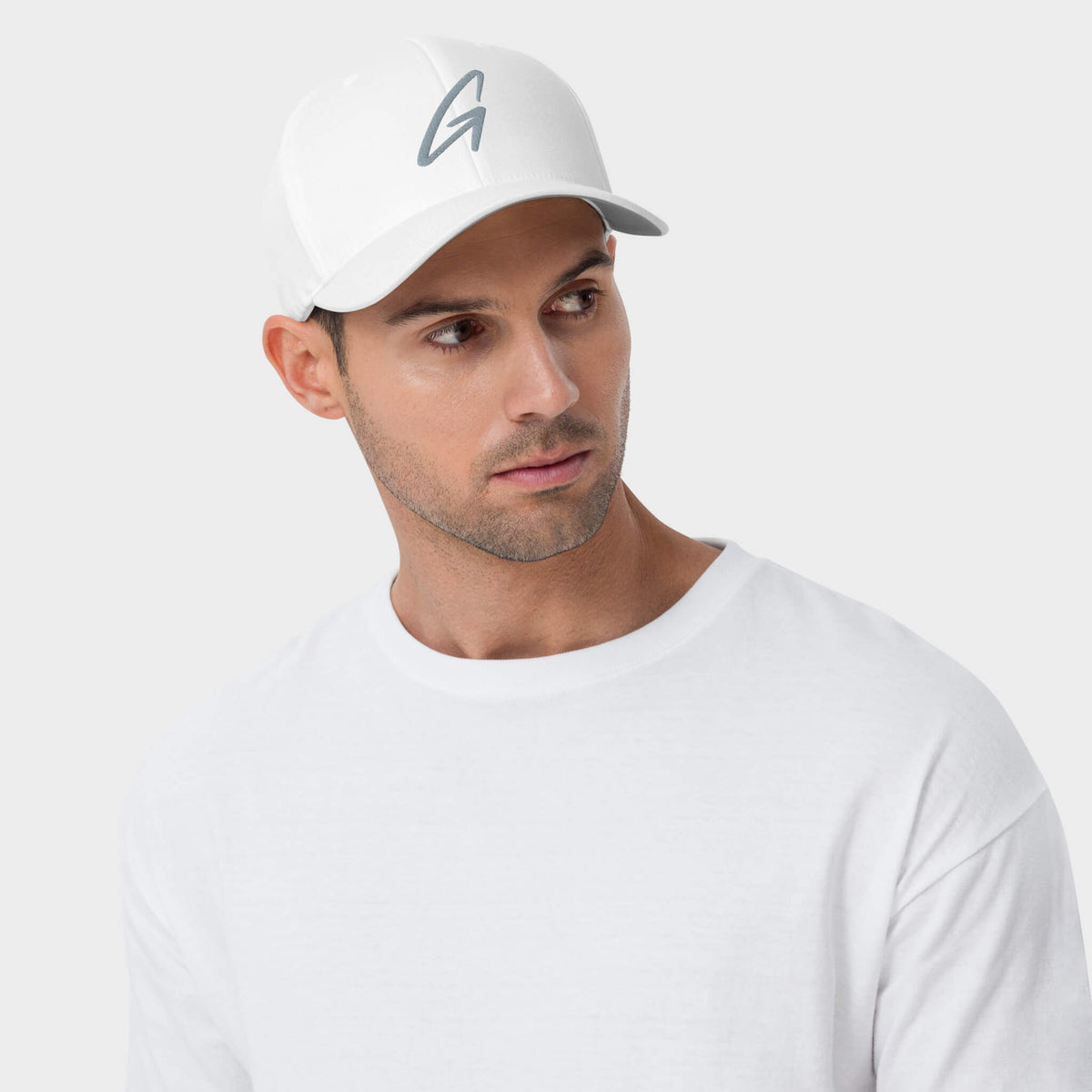 White Flexfit Golf Hat