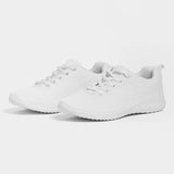 White Men's Athletic Shoes front left