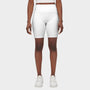 White Women's Performance Golf Biker Shorts